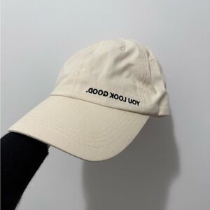Glossier “You Look Good” Baseball Cap
